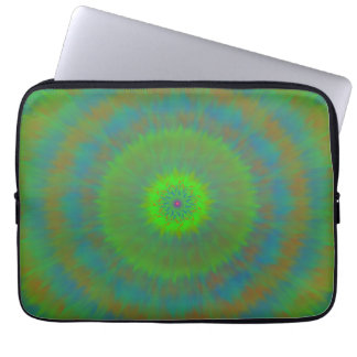 Funda Para Portátil Neon Radial Ripple