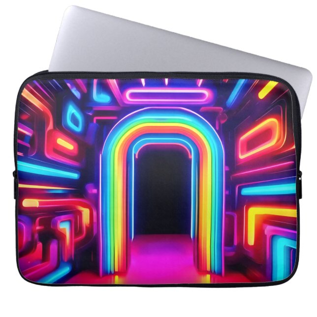 Funda Para Portátil Neon Rainbow Gateway (Frente)