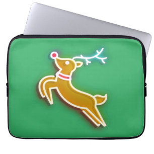 Funda Para Portátil Neon Reindeer