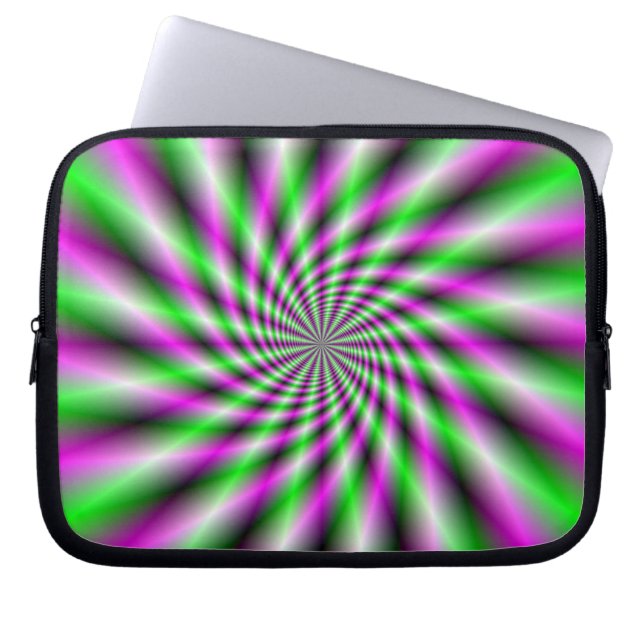 Funda para portátil Neon Spinning (Frente)