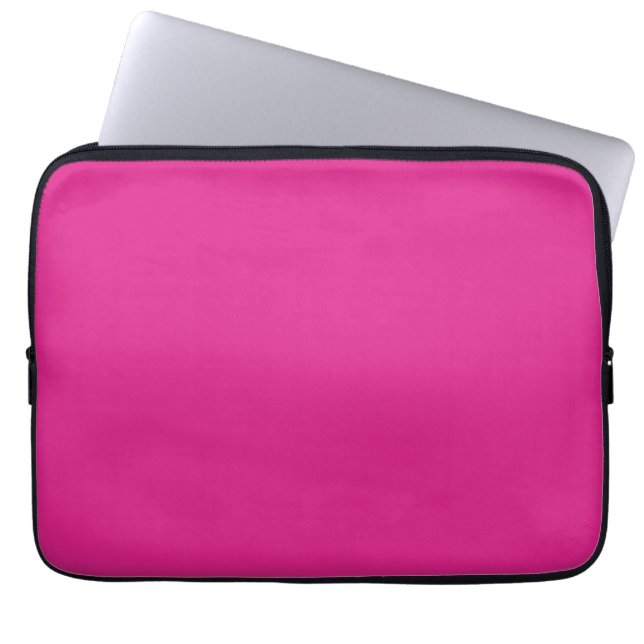 Funda Para Portátil neón vívido rosa | rosa sólido (Frente)