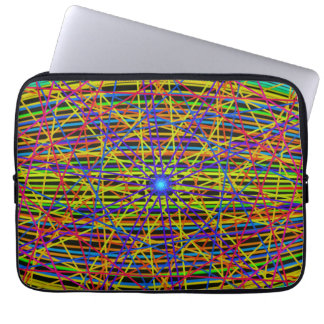 Funda Para Portátil Neon Web Fractal