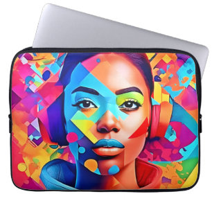 Funda Para Portátil Neon Woman Dreams Digital Art