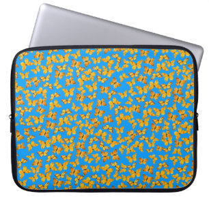 Funda para portátil Neoprene, mariposas doradas so