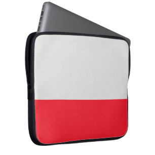 Funda Para Portátil Neopreno plateado y escarlata