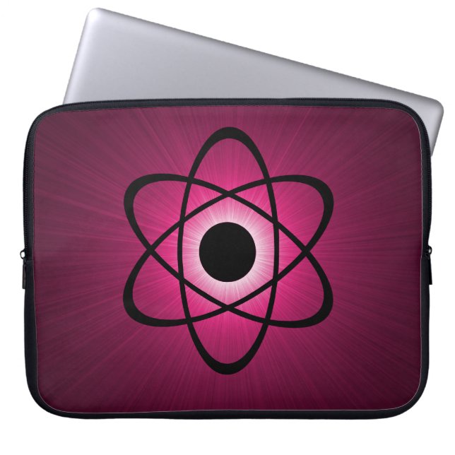 Funda Para Portátil Nerdy Atomic Electronics Sleeve, Pink (Frente)