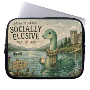 Funda Para Portátil Nessie esquiva socialmente críptido acogedor Loch