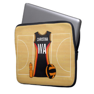Funda Para Portátil Netball personalizado único