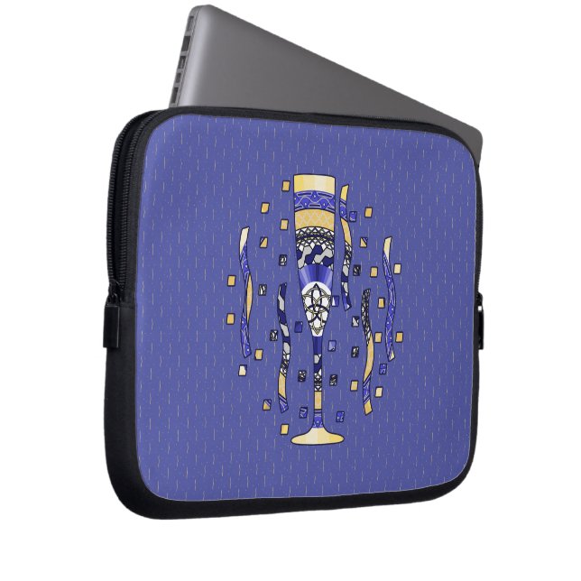 Funda para portátil New Year's Toast (Anverso derecho)