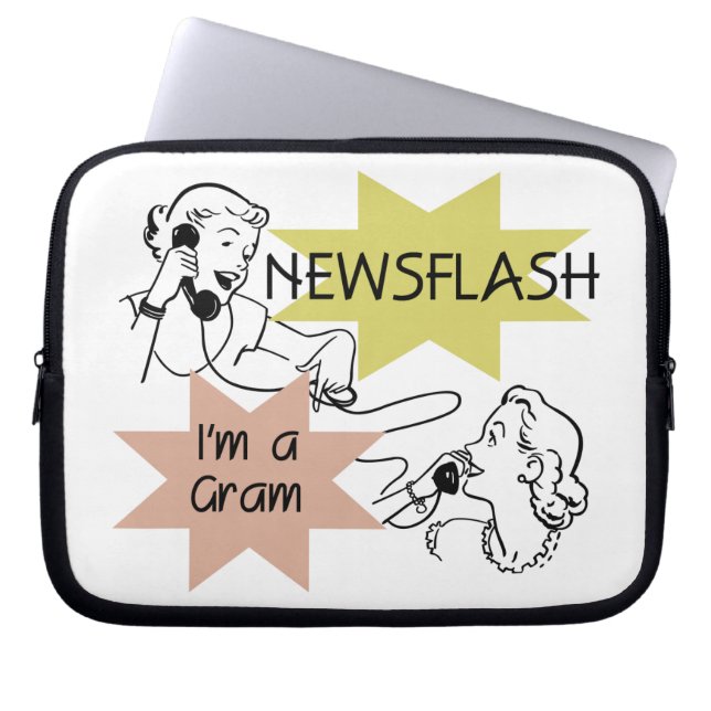 Funda Para Portátil Newsflash Soy un regalo de Gram (Frente)