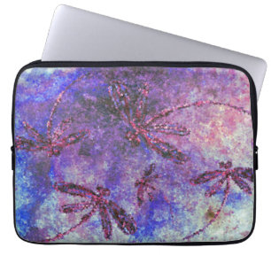 Funda Para Portátil Niebla de libélula púrpura