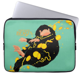 Funda Para Portátil Niffler Flotando Con Oro