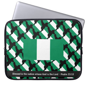 Funda Para Portátil NIGERIA FLAG Guión personalizado portátil nigerian