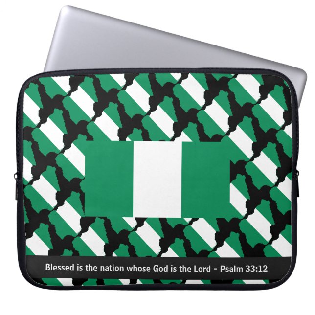 Funda Para Portátil NIGERIA FLAG Guión personalizado portátil nigerian (Frente)