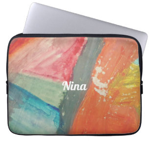 Funda Para Portátil Nina Arte Abstracto Personalizado de Puesta de Sol