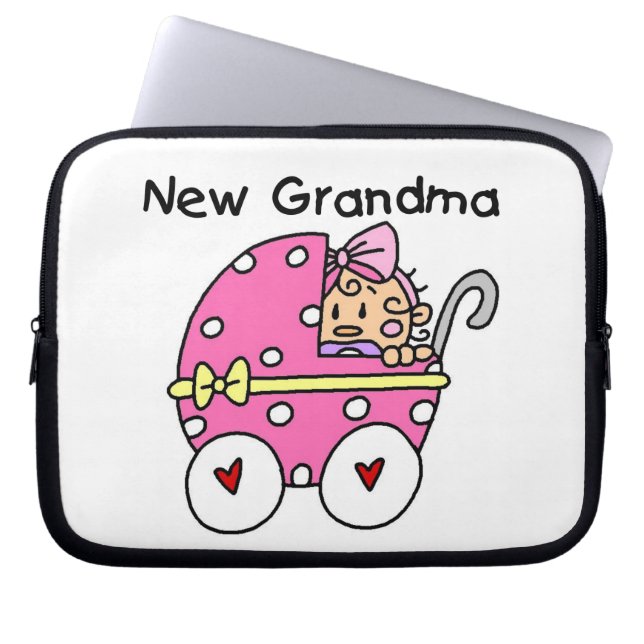 Funda Para Portátil Niña bebé nuevos regalos de abuela (Frente)