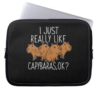 Funda Para Portátil Niñas con regalo de Chiba de Capibara adoran a cap