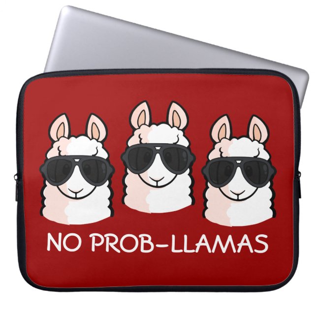 Funda Para Portátil Ninguna Prob-Llama (Frente)