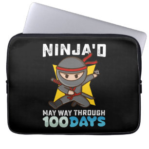 Funda Para Portátil Ninja'd su camino a través de 100 días de escuela