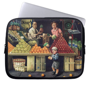 Funda Para Portátil Niño y naranjas