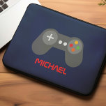 Funda Para Portátil Niños con controlador de videojuegos Guay Personal<br><div class="desc">Divertido Retro Video Game Controller Niños Diseño personalizado para jugadores.</div>