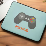 Funda Para Portátil Niños con controlador de videojuegos Guay Personal<br><div class="desc">Divertido Retro Video Game Controller Niños Diseño personalizado para jugadores.</div>