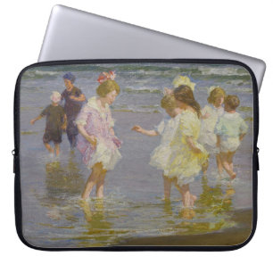 Funda Para Portátil Niños dando un paseo por la playa (por E.H. Pottha