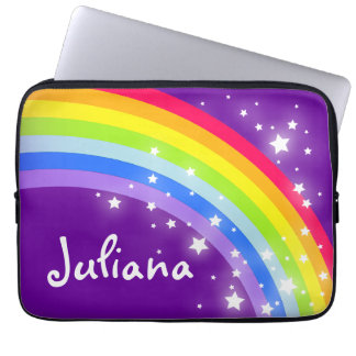 Funda Para Portátil Niños de color arcoiris llaman púrpura