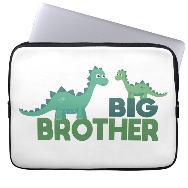 Funda Para Portátil Niños personalizados de dinosaurio hermano mayor r (Frente)