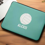 Funda Para Portátil Niños personalizados de voleibol<br><div class="desc">Diseño personalizado de los aficionados a los deportes de voleibol.</div>