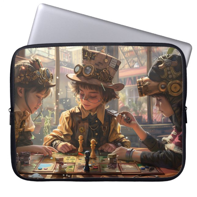 Funda Para Portátil Niños Steampunk (Frente)