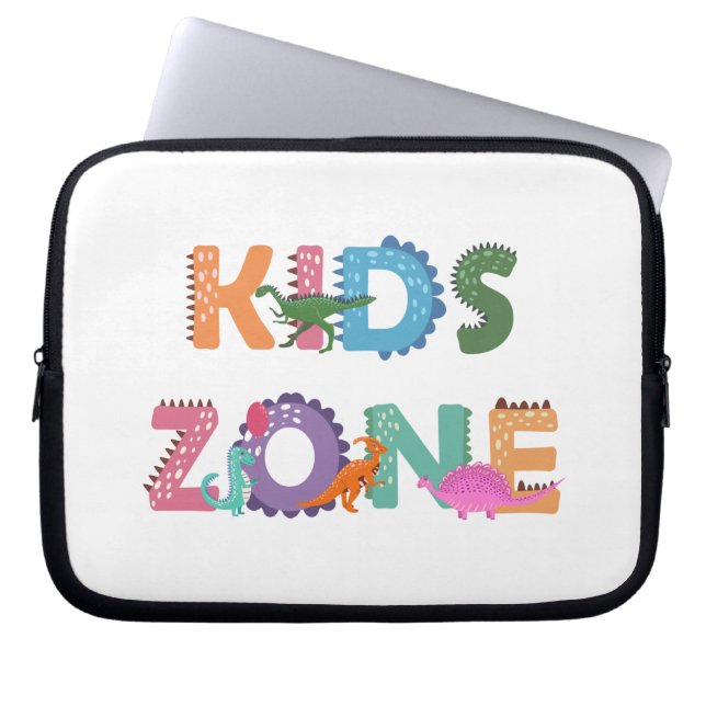 Funda Para Portátil Niños Zona Dinosaurios (Frente)