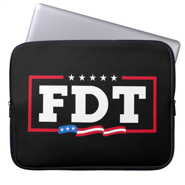 Funda Para Portátil No a Trump, divertido anti-Trump con el FDT (Frente)
