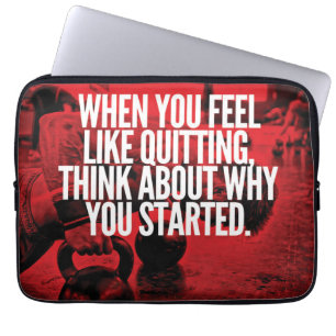 Funda Para Portátil No abandonar: entrenamiento motivacional
