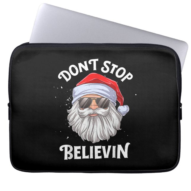Funda Para Portátil No detengan a los Navidades de Santa Funny de Beli (Frente)