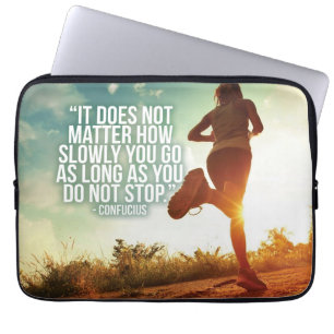 Funda Para Portátil NO DETENGAS. Motivación de entrenamiento de marató