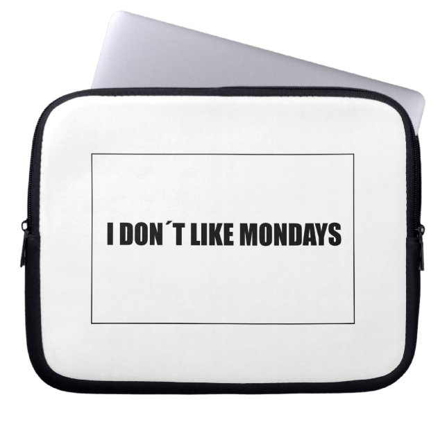 Funda Para Portátil No me gustan los lunes (Frente)