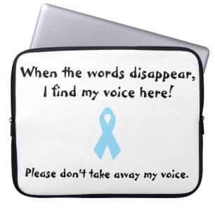 Funda Para Portátil No me quiten mi voz Mutismo selectivo