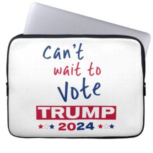 Funda Para Portátil No puedo esperar para votar TRUMP 2024