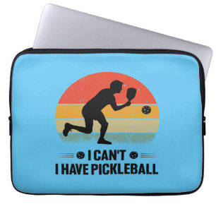 Funda Para Portátil No puedo tener pickleball, Pickleball Lover