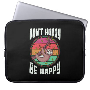 Funda Para Portátil No se deprisa en ser divertido, lindo y perezoso S