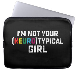 Funda Para Portátil No Soy Tu Chica Neurotípica Conciencia del Autismo