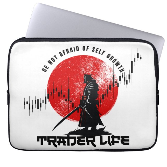 Funda Para Portátil No tengas miedo | Motivación comercial | Samurai (Frente)