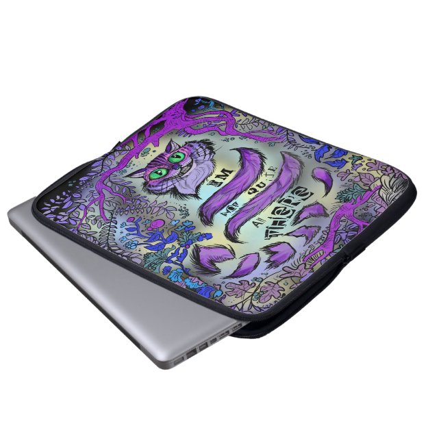 Funda Para Portátil No Todo Ahí, Gato Loco (Inferior anverso)