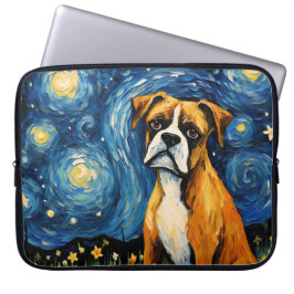 FUNDA PARA PORTÁTIL NOCHE DE ESTRELLA LUMINOSA CON PERRO ENVASE