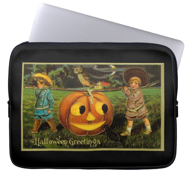 Funda Para Portátil Noche de halloween Jack-o-Lantern para niños (Frente)