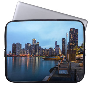 Funda Para Portátil Noche En El Pier De La Marina