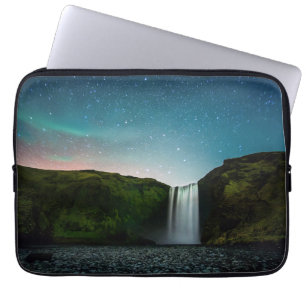 Funda Para Portátil Noche en Skógafoss