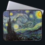 Funda Para Portátil Noche estrellada, Vincent Van Gogh.<br><div class="desc">Noche estrellada,  Vincent Van Gogh. Famoso impresionismo arte fino. Paisaje de pintura al óleo.</div>
