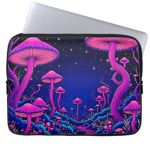 Funda Para Portátil Noche silvestre silvestre Psicodélico brillante